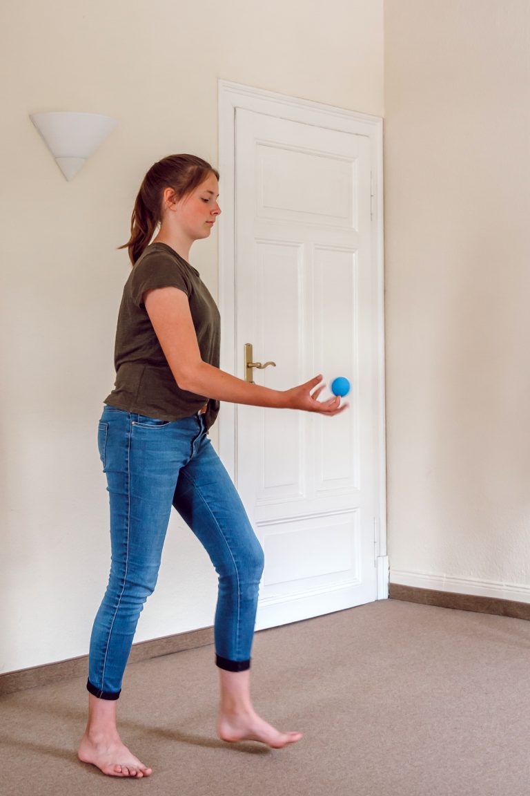 Bewegung mit einem Ball